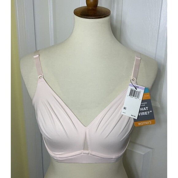 Warners Flex Revolution Collection Bra Underwire Pink Size 34D Style RK5371A NWT - Picture 1 of 7